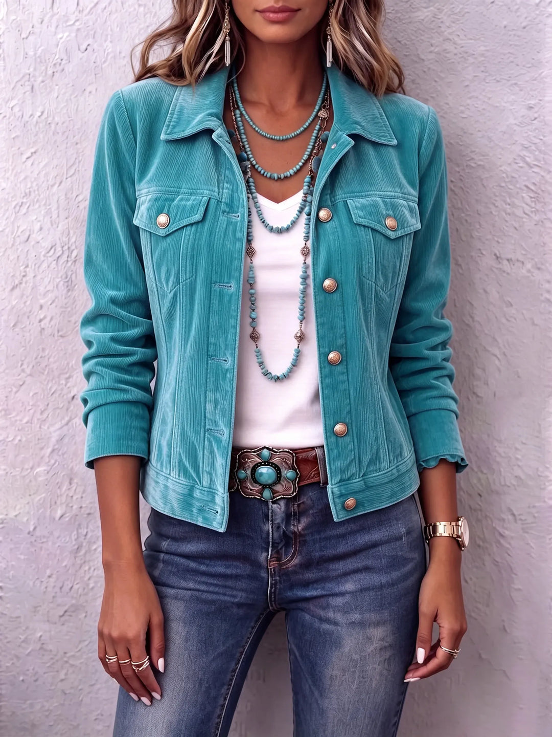 Women's Fall Jacket with Vintage Wash Details (7)