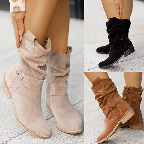 Women's Faux Suede Ankle Boots for Every Outfit (12)