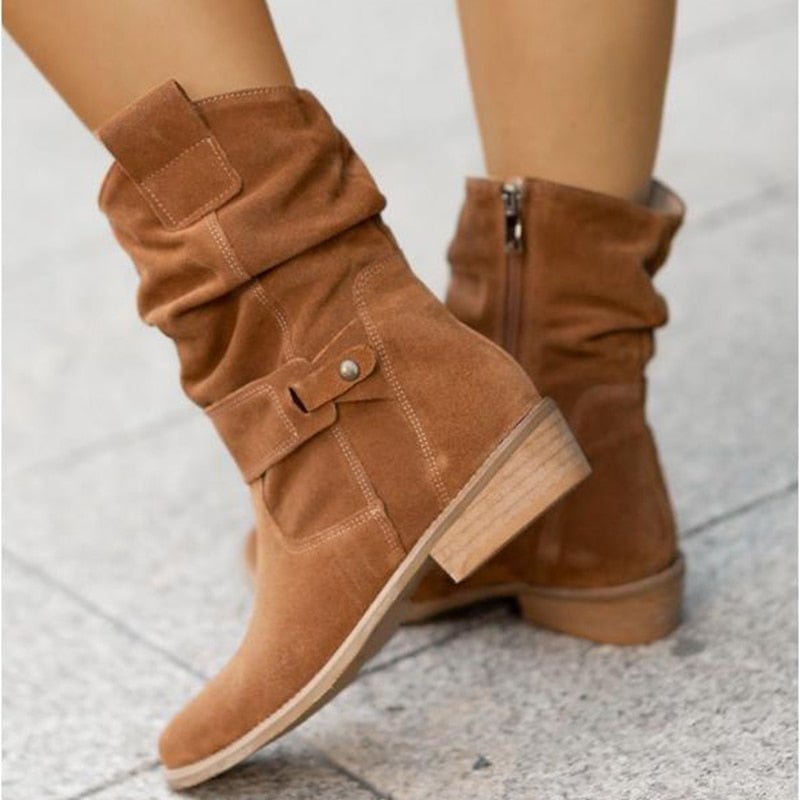 Women's Faux Suede Ankle Boots for Every Outfit (9)