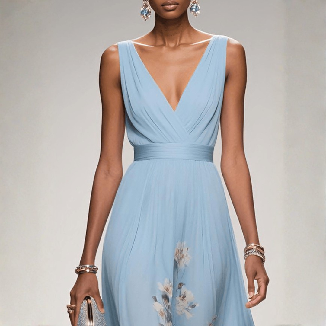 Women's Floral Long Evening Dress for Weddings (10)