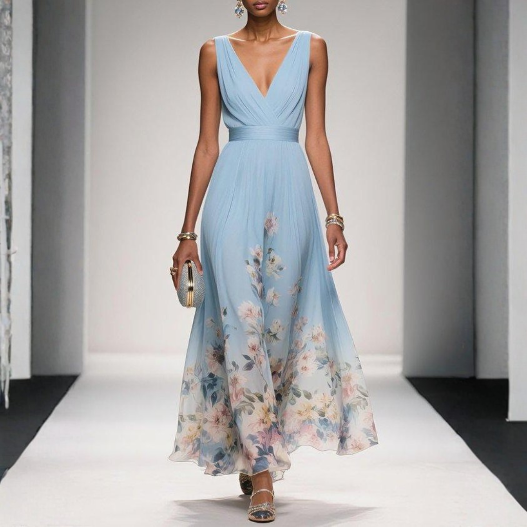 Women's Floral Long Evening Dress for Weddings (11)
