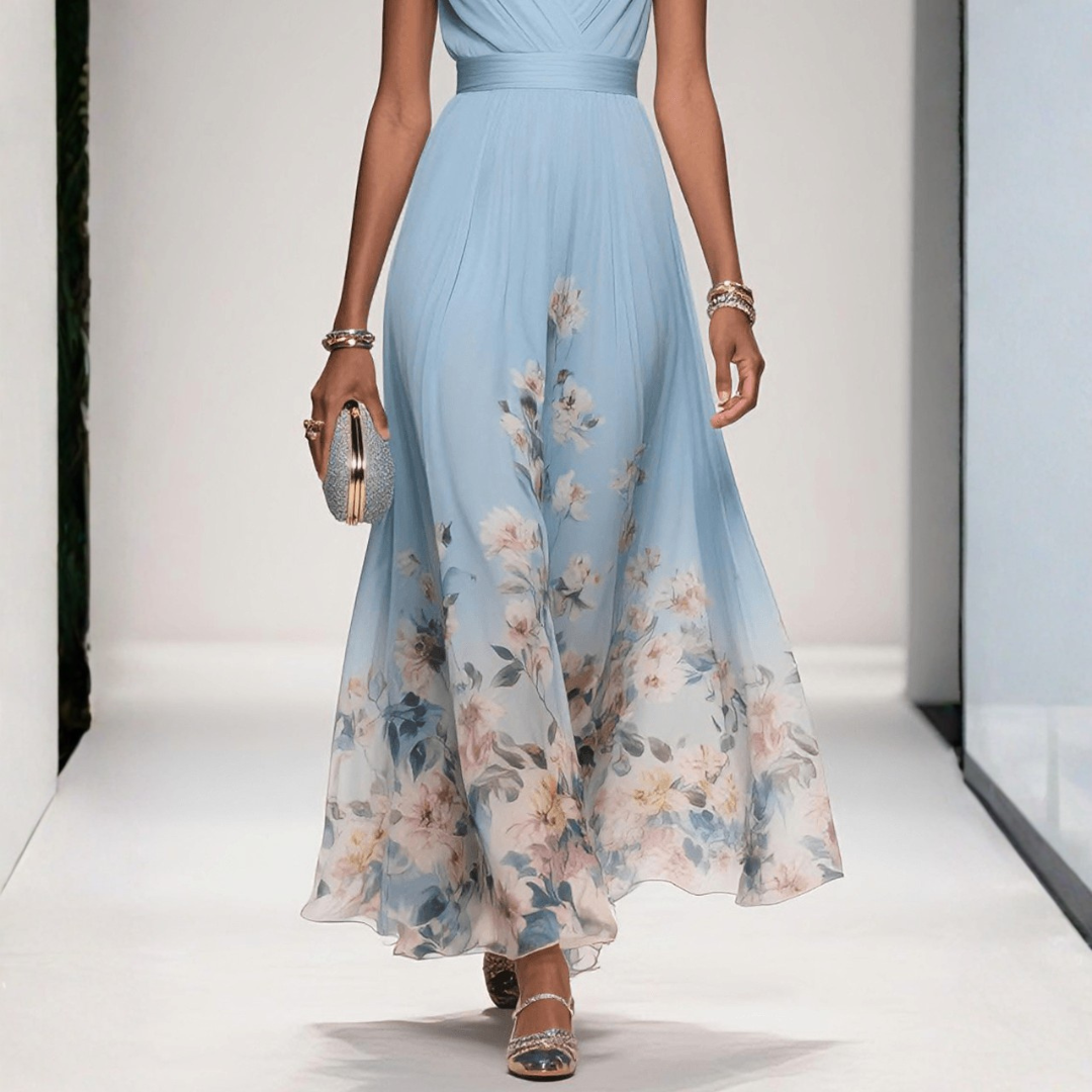 Women's Floral Long Evening Dress for Weddings (9)