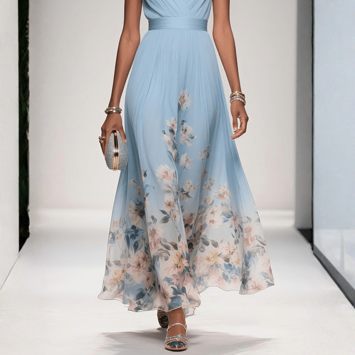 Women's Floral Long Evening Dress for Weddings (9)