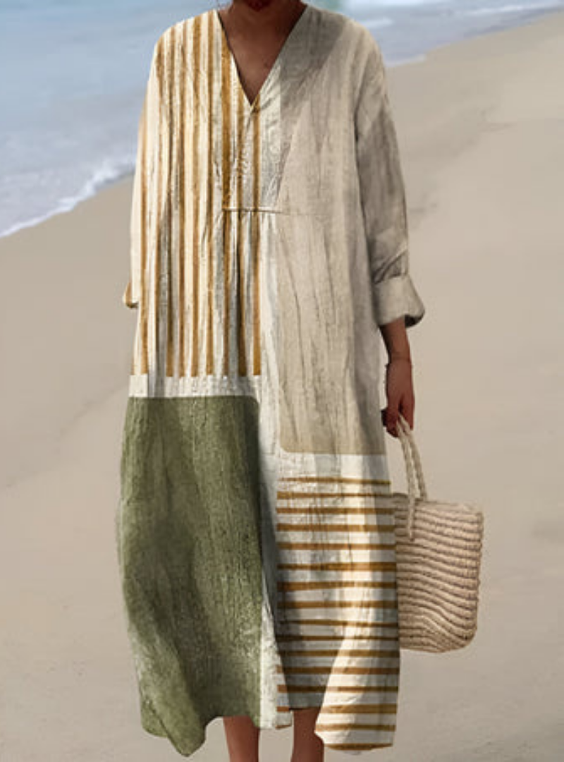 Women's Flowing Artisan Dress for Fall Weddings in Stil 1