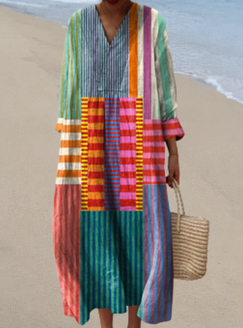 Women's Flowing Artisan Dress for Fall Weddings in Stil 5