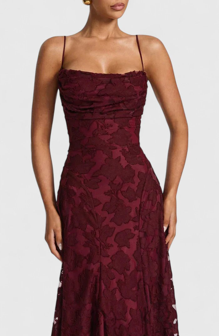 Women's Flowy Maxi Fall Wedding Guest Dress (12)
