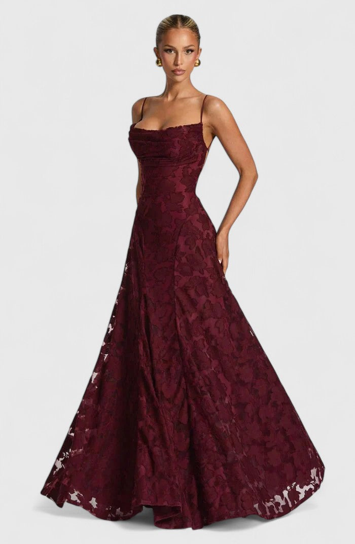 Women's Flowy Maxi Fall Wedding Guest Dress (16)