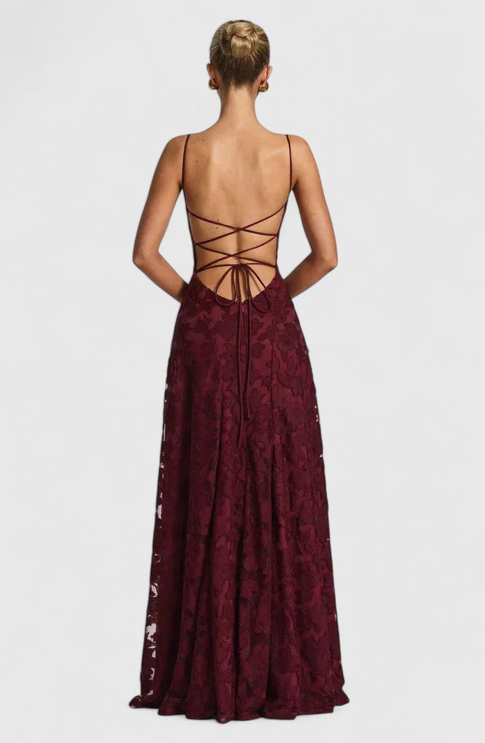 Women's Flowy Maxi Fall Wedding Guest Dress (17)