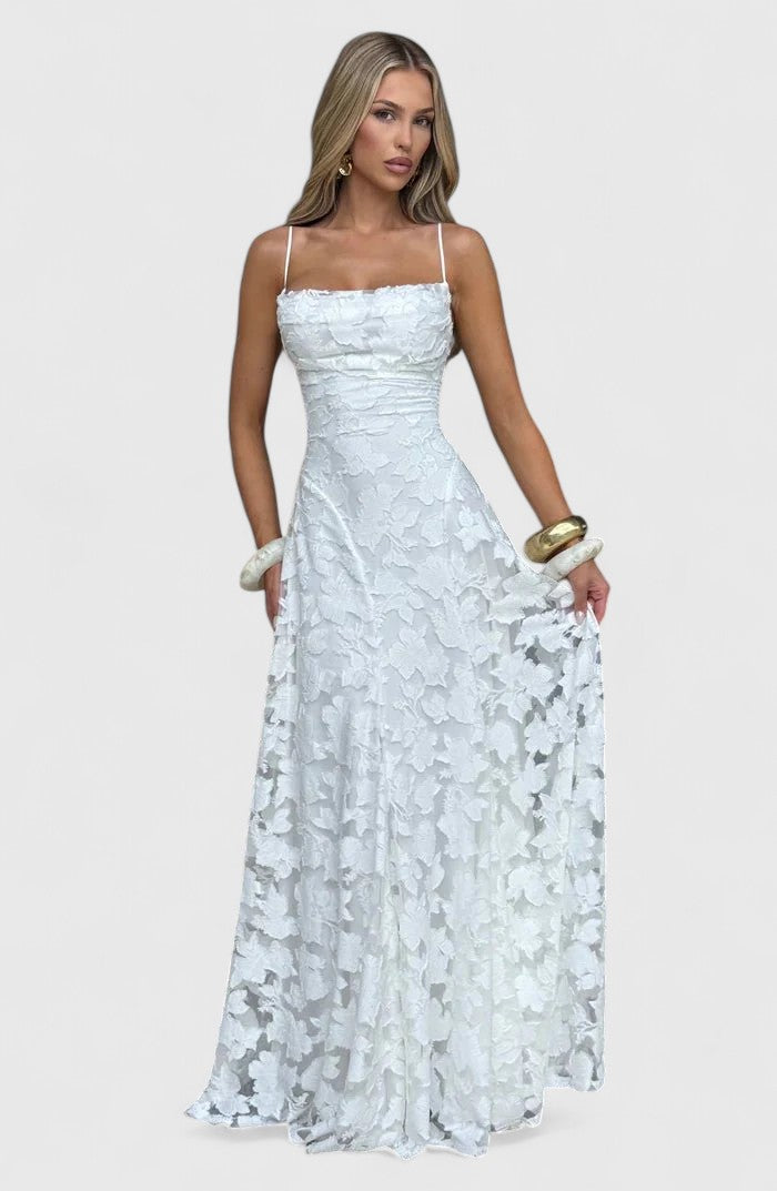 Women's Flowy Maxi Fall Wedding Guest Dress (2)