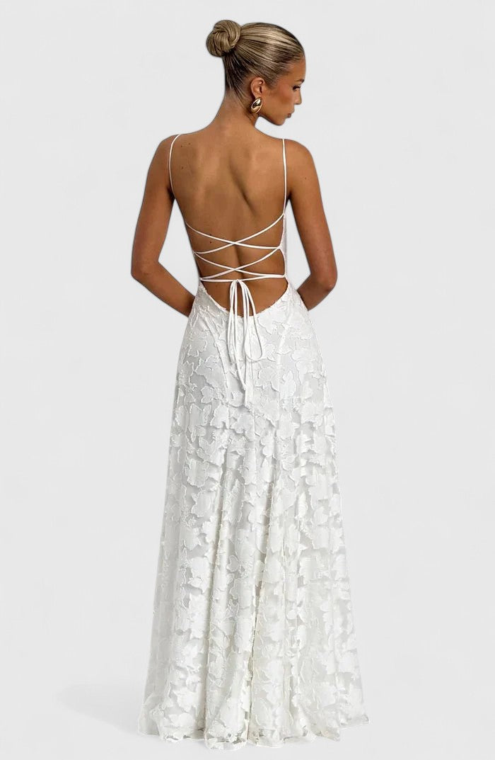 Women's Flowy Maxi Fall Wedding Guest Dress (3)
