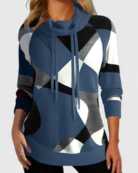 Charlotte | Women's Geometric Color Block Pullover