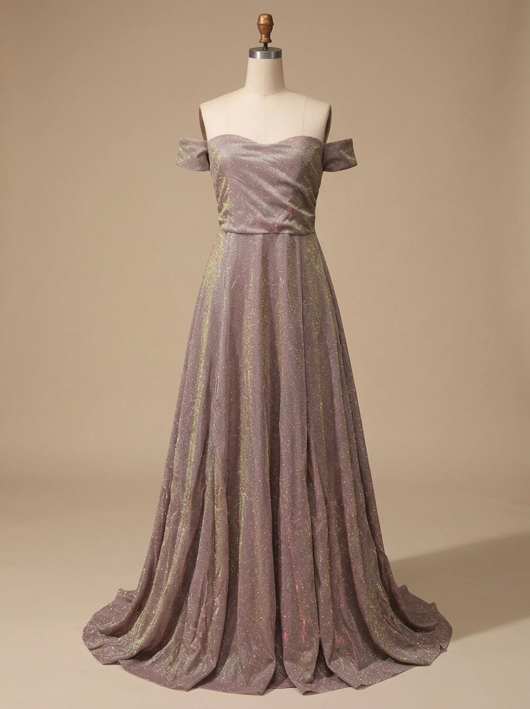 Women's Glitter A-Line Fall Wedding Guest Dress (4)