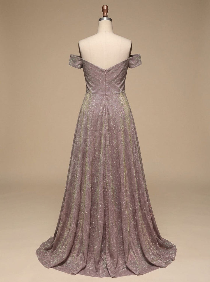 Women's Glitter A-Line Fall Wedding Guest Dress (5)
