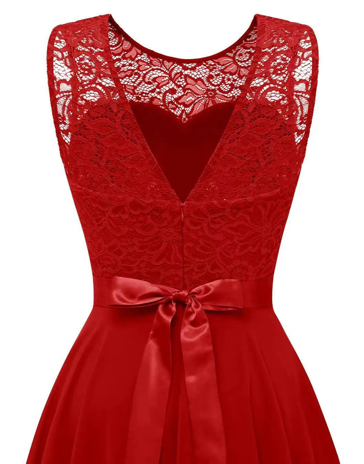 Women's High-Low Fall Wedding Guest Dress (11)