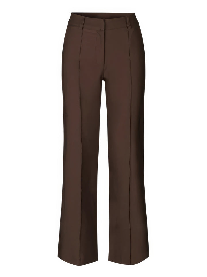 Women's High-Waist Pants with Flattering Fit in Brown 3