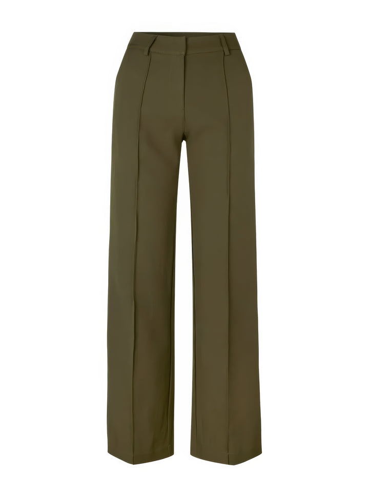 Women's High-Waist Pants with Flattering Fit in Green 3