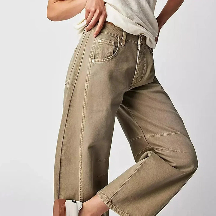 Women's High-Waist Wide Leg Denim Pants (2)