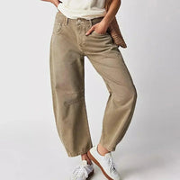 Natalie | Women's High-Waist Wide Leg Denim Pants