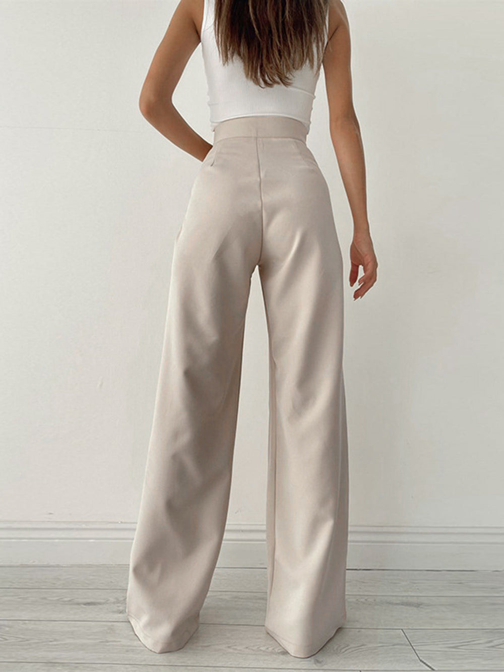 Women's High-Waist Wide Leg Pants Elegant & Comfortable (2)