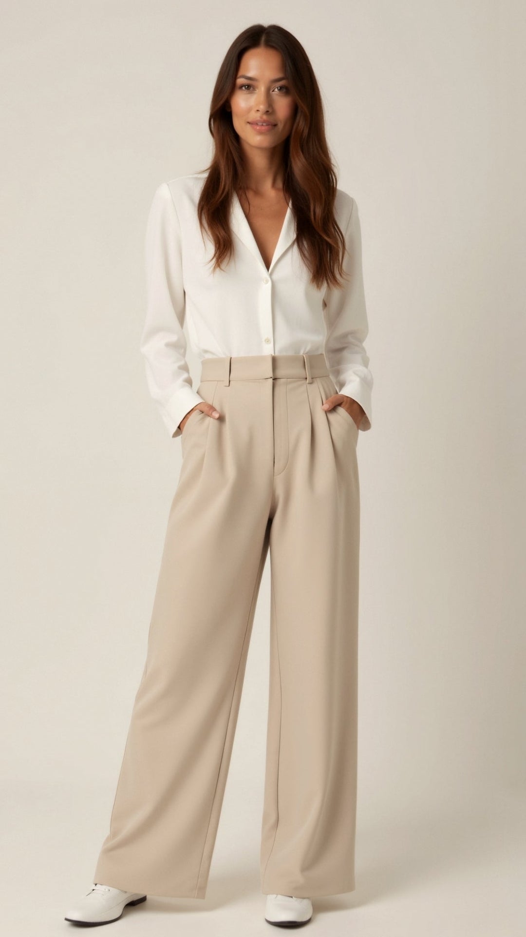 Women's High-Waist Wide-Leg Pants for Fall