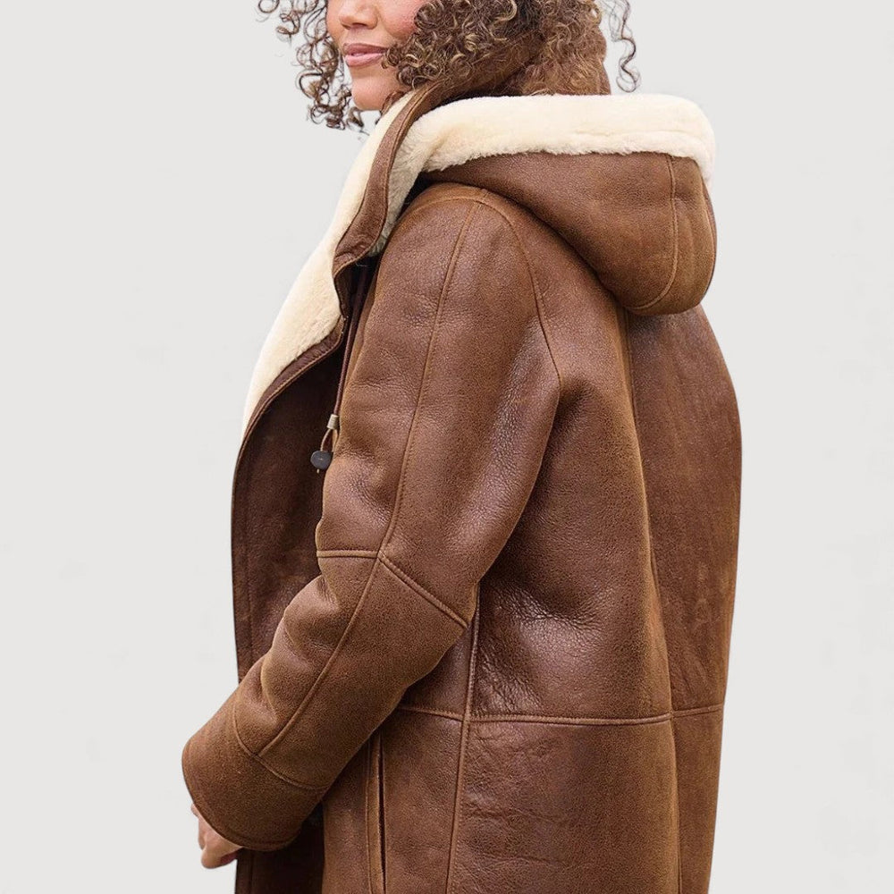 Women's Hooded Puffer Jacket for Fall (2)