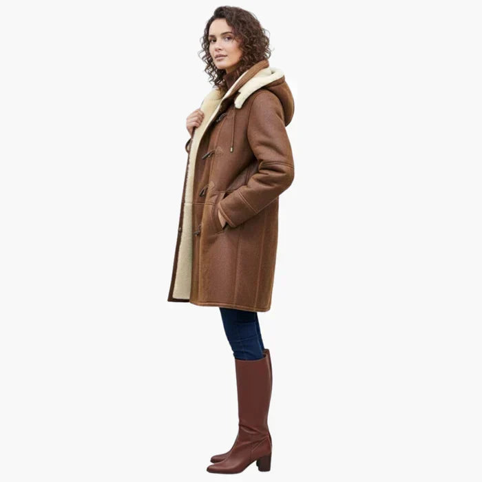 Women's Hooded Puffer Jacket for Fall (4)