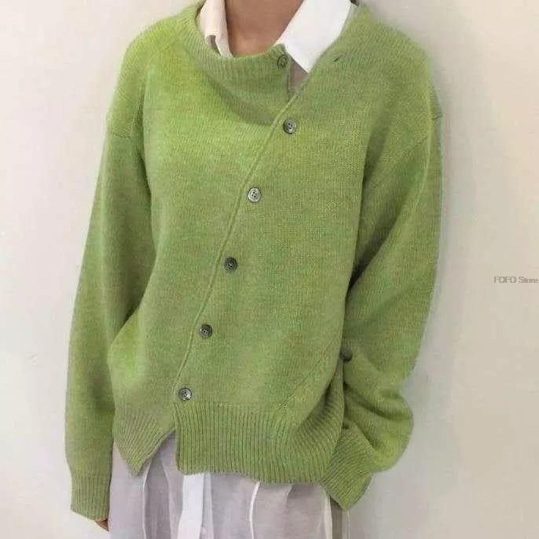 Women's Jacket for Sophisticated Fall Layering in Green