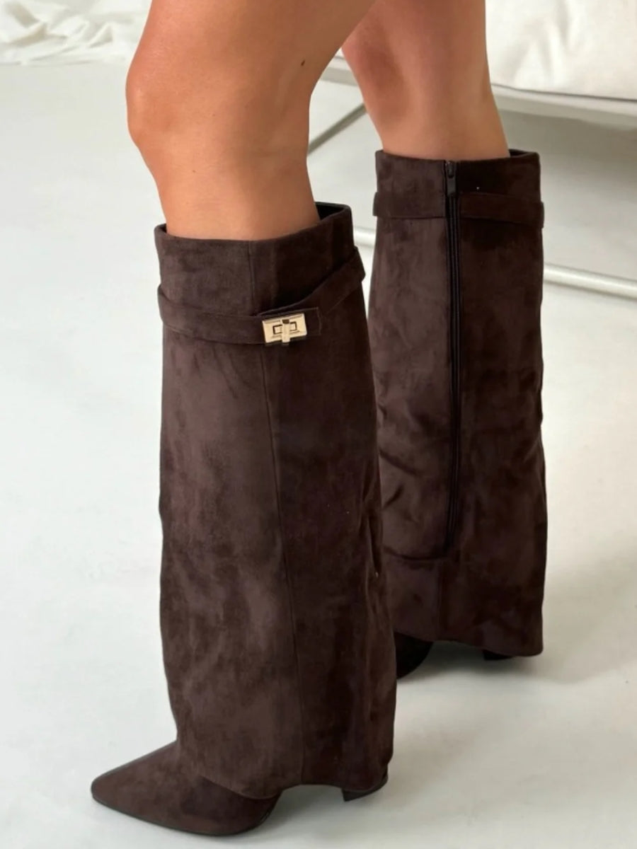 Women's Knee-High Pointed Toe Boots (12)