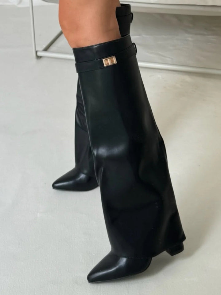 Women's Knee-High Pointed Toe Boots (15)