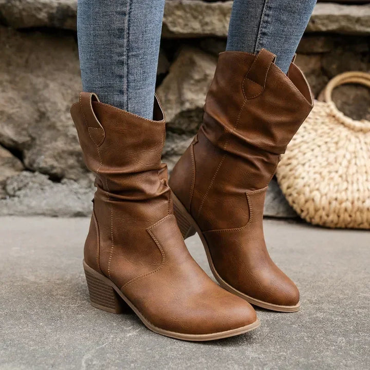 Women's Knee High Western Slouch Boots