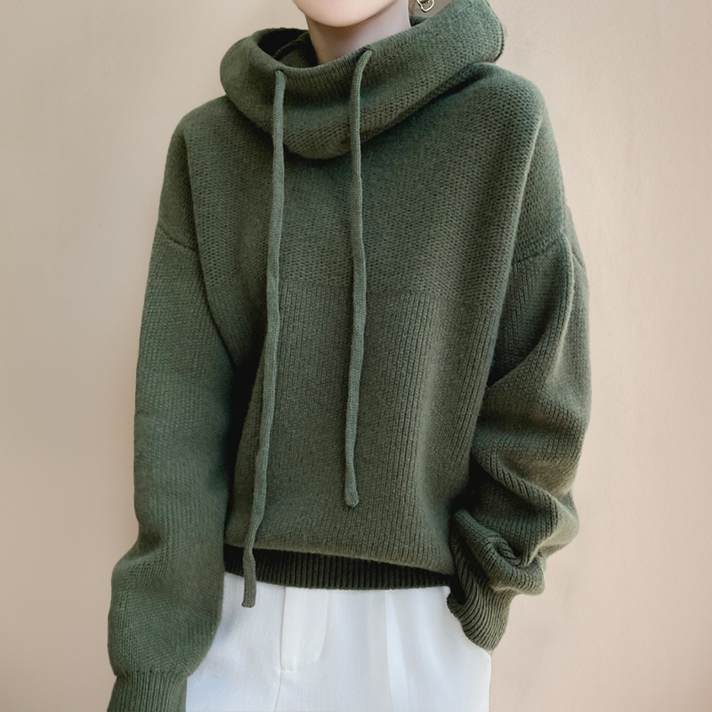 Women's Knit Pullover with Shawl Collar (5)