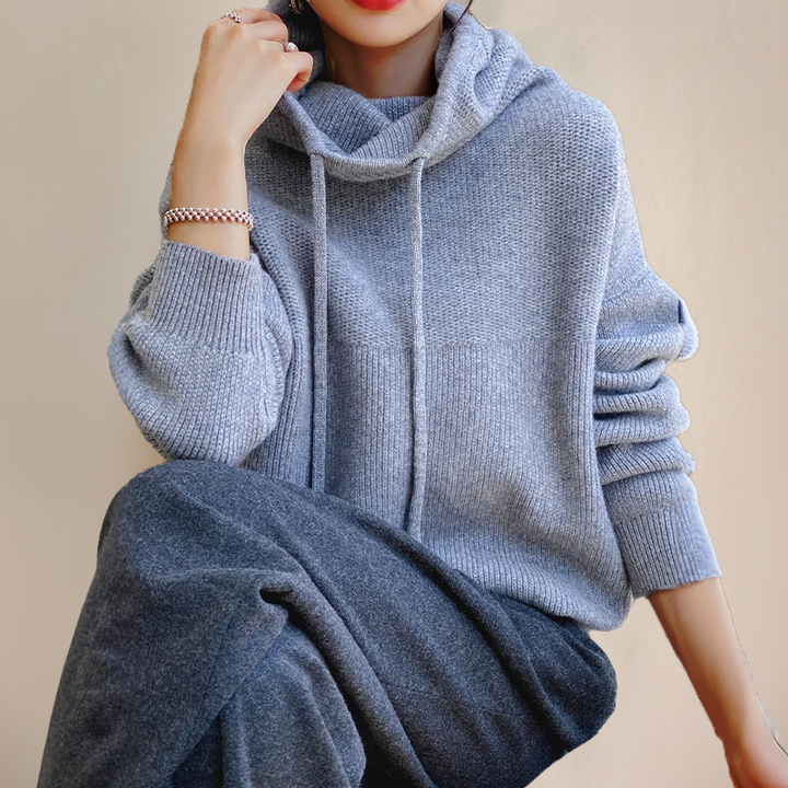 Women's Knit Pullover with Shawl Collar (7)