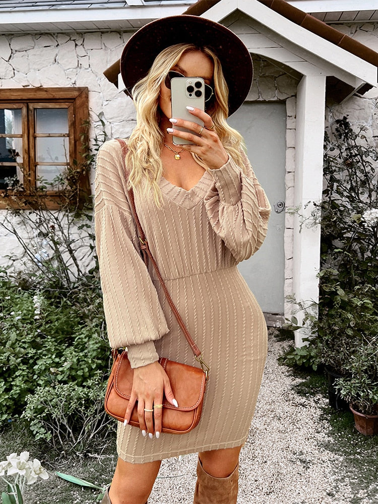Women's Knitted Dress for Cocktail Events (4)
