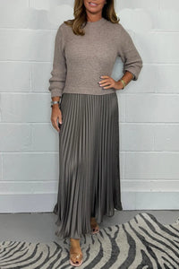 Lucy | Women's Knitted Dress Midi for Fall Weddings