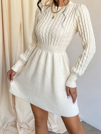 Sophia | Women's Knitted Dress with Mini Flare for Fall