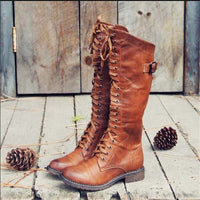 Aurora | Women's Lace-Up Knee-High Riding Boots