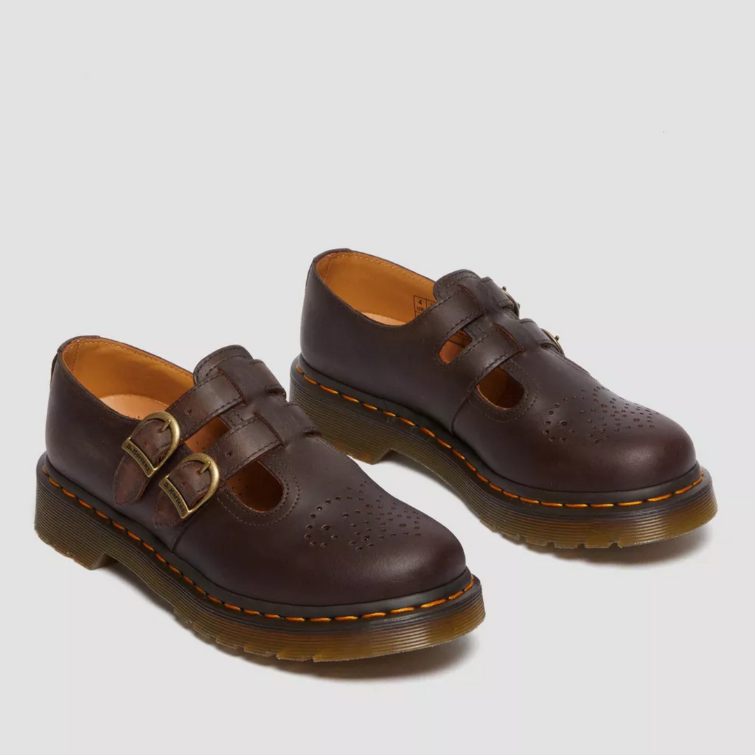Women's Leather Flats Adjustable Double Strap (11)