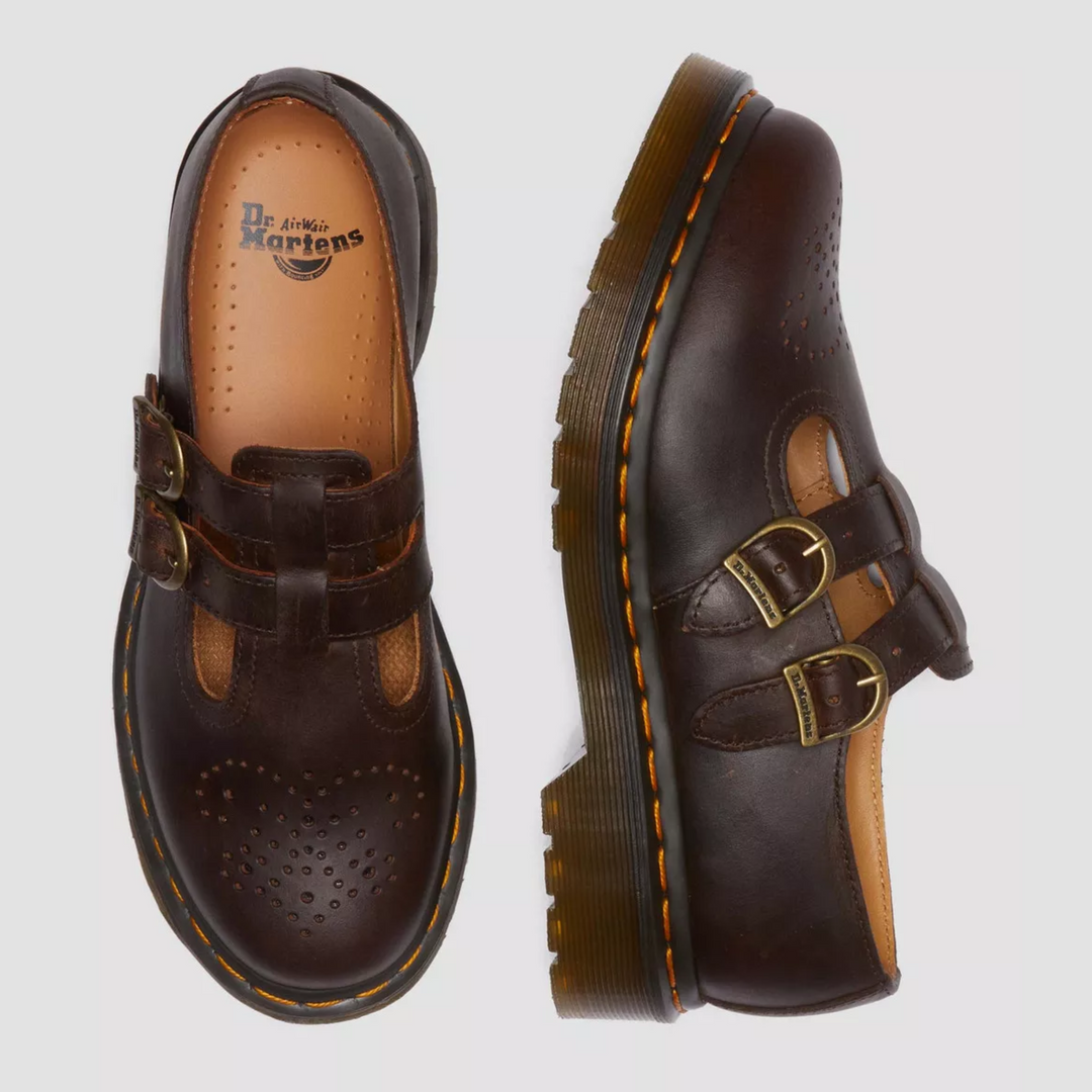 Women's Leather Flats Adjustable Double Strap (16)
