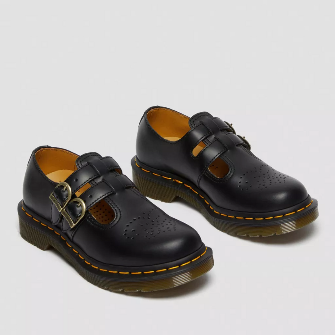 Women's Leather Flats Adjustable Double Strap (3)