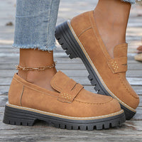 Sophia | Women's Leather Flats Cushioned Slip-On