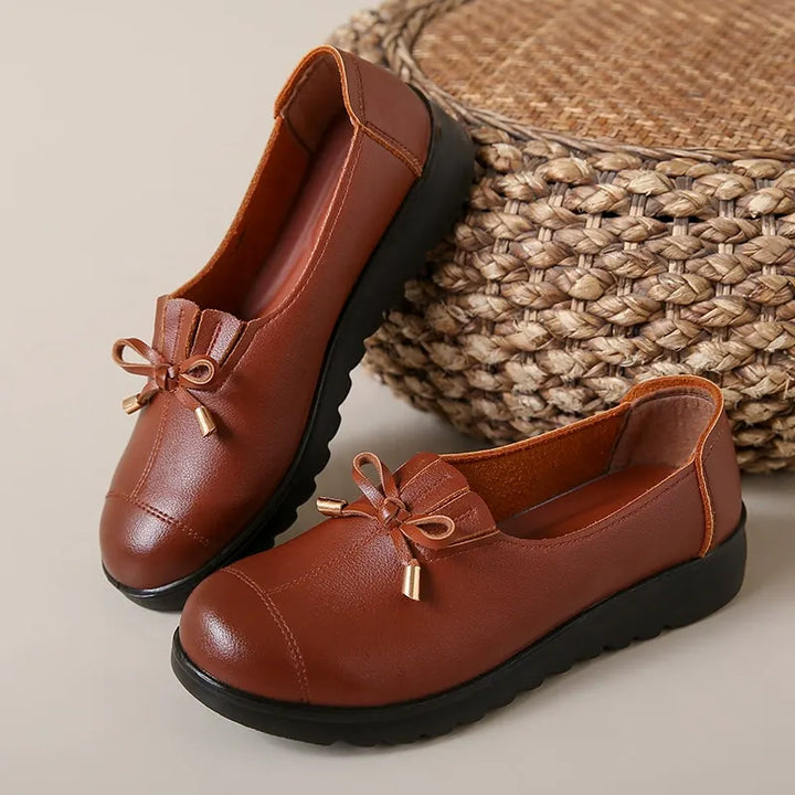 Women's Leather Flats for Elegant Everyday Wear in Brown