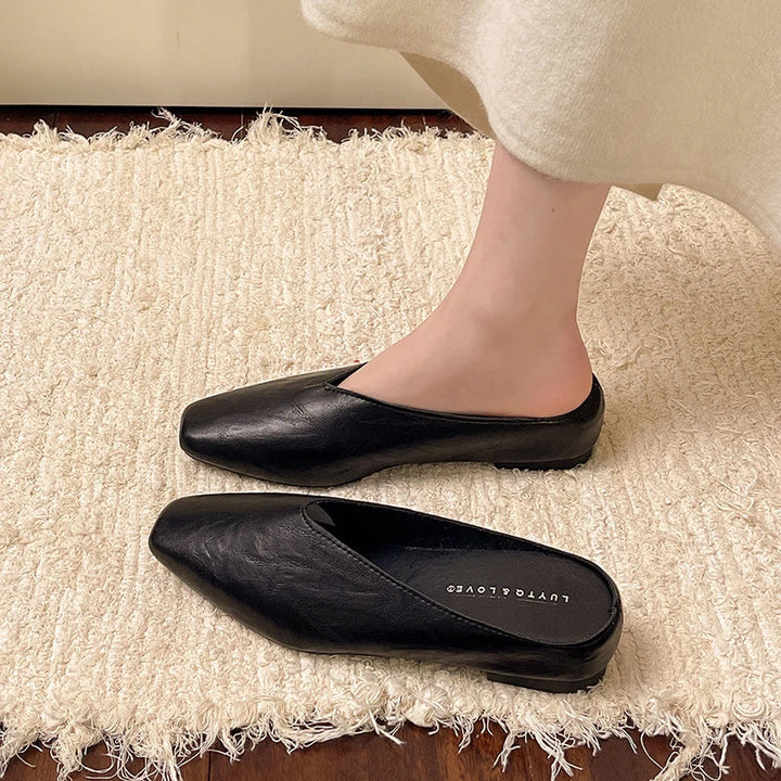 Women's Leather Flats Slip-On (5)