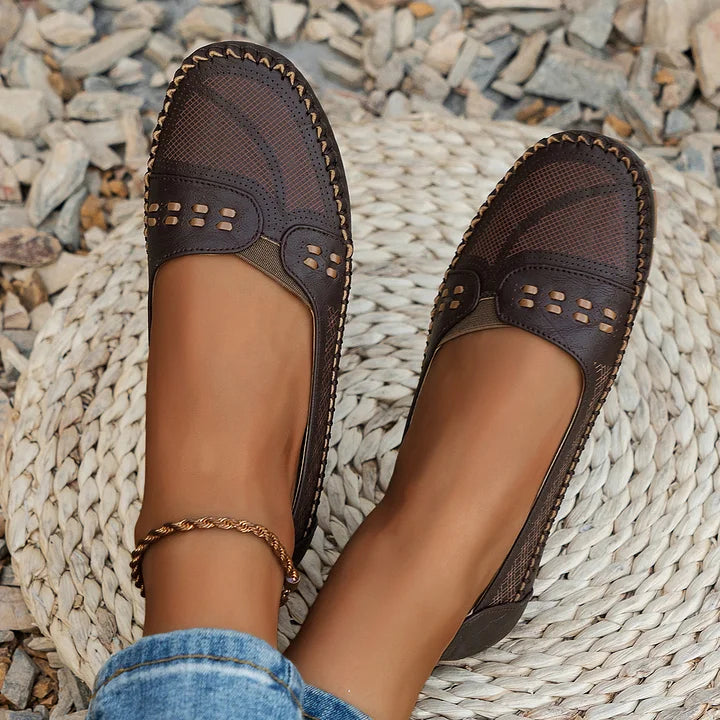 Women's Leather Flats Slip-On Everyday Comfort (12)