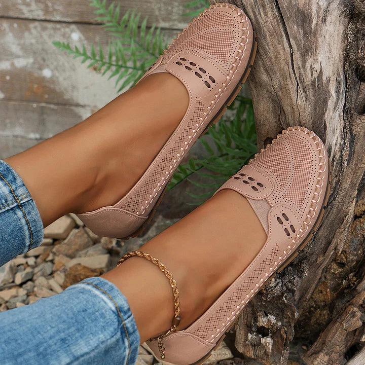 Women's Leather Flats Slip-On Everyday Comfort (14)