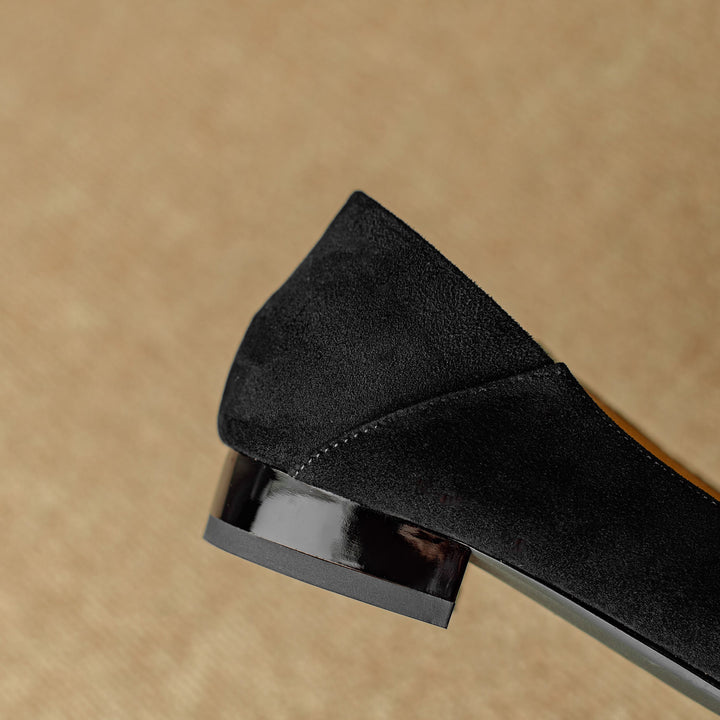Women's Leather Flats with Hand-Stitched Buckle (13)