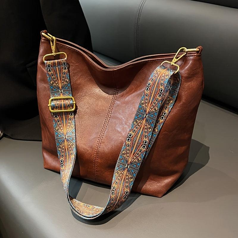 Women's Leather-Look Tote Bag for Work (2)