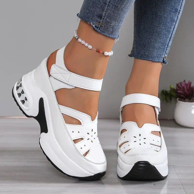Women's Leather Mary Jane Flats with Ankle Strap in Black 2