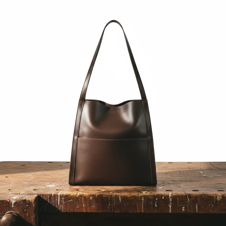 Women's Leather Purse for Everyday Elegance in Brown
