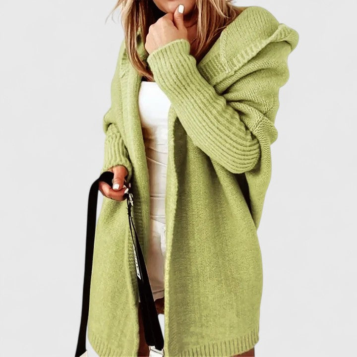 Women's Lightweight Cardigan for Easy Layering in Green