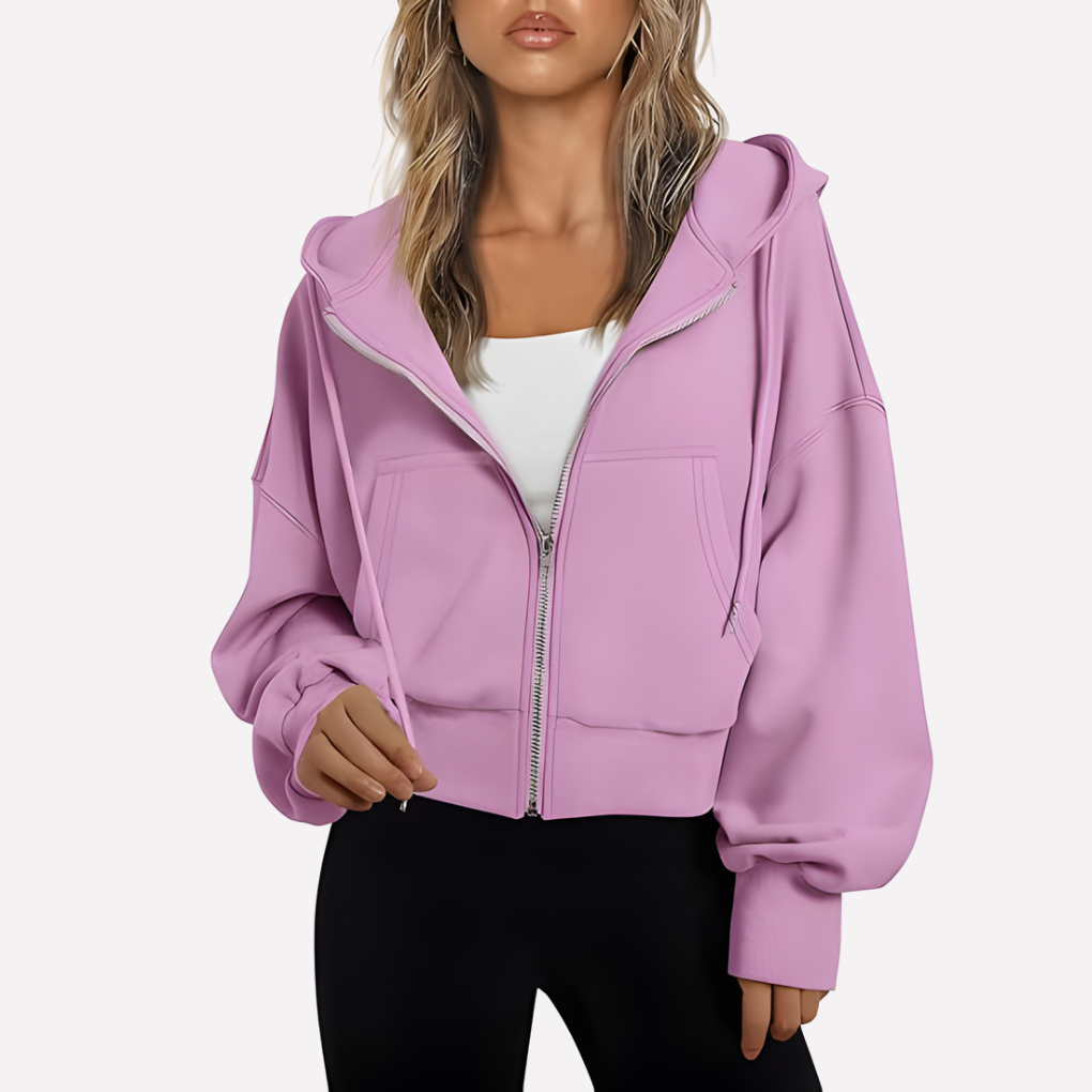 Women's Lightweight Cropped Hoodie for Fall (16)